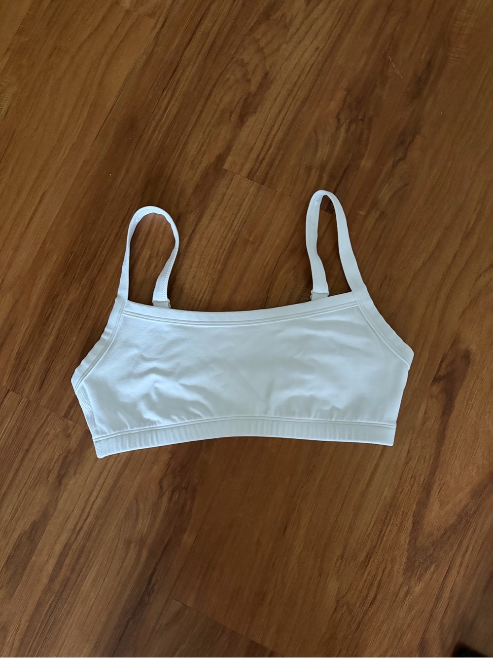 Aritzia White Seamless Crop Bralette